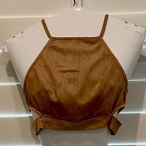 Forever 21 Faux Suede Crop Top